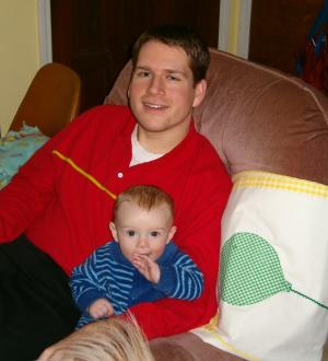 Look at us, sitting like two big boys