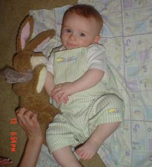 The Easter Bunny goes hop hop hop