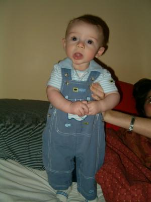 I am a giant in overalls! FEAR ME!