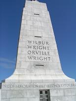 Wright Brothers Memorial...located on top of this really high hill...the hill being where the plane first took off.