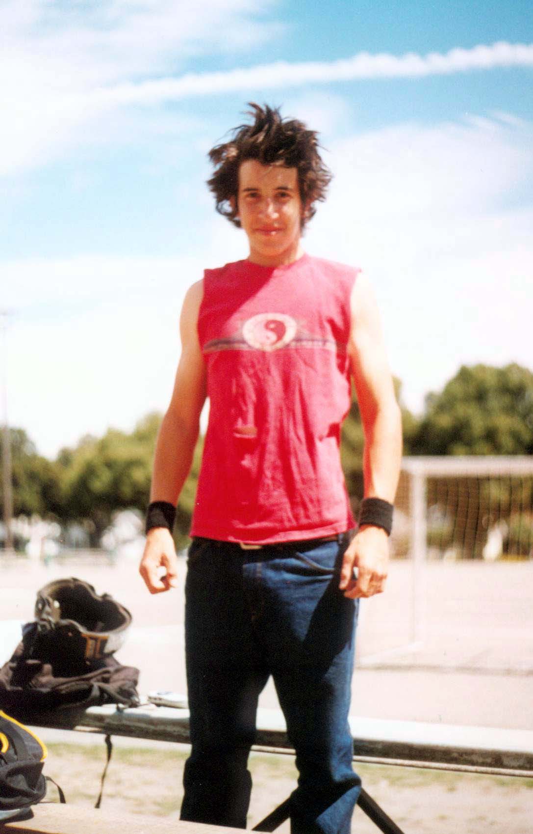 Notice the sleeveless shirt, sweat bands, hair, muscles, and smile.&nbsp; Is this really Jack, or Harrison?