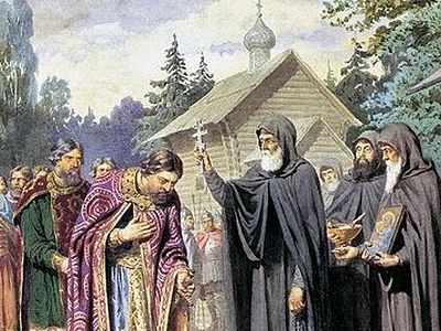 Sergius of Radonezh with Dimitri Donskoy
