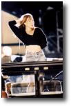 Mariah singing on the jeep
