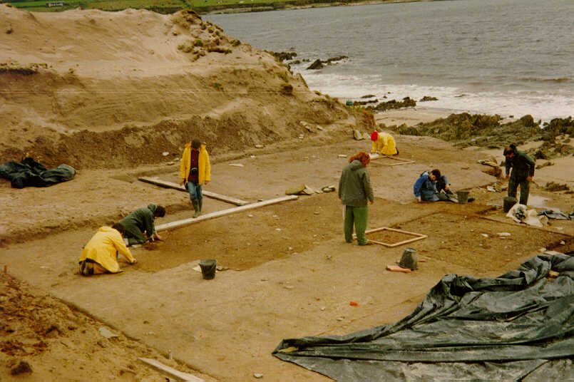 Le site arch�ologique de Ferriter's Cove dans le comt� de Kerry