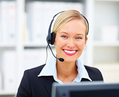A friendly receptionist