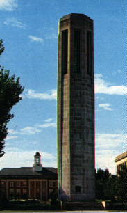 [IMAGE:  The Mueller Carillon Tower at UNL]