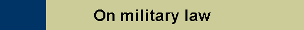 On military law