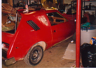 this is my car in the shop getting painted.....