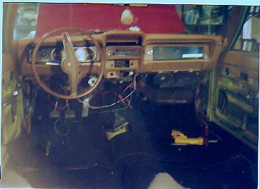 the insides of what will soon be my car again..notice the colors?