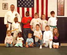 Students in the self defense class