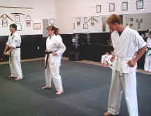 James Selby, Becky Gunstream, and Brandon Dubose demonstrate basics