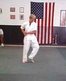 Brandon Dubose demonstrates seisan kata