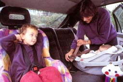 Belt them up safely in a secure seat.
