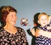 Grey Lynn's Plunket Nurse, Marilyn Hemming, welcomes Lauren.