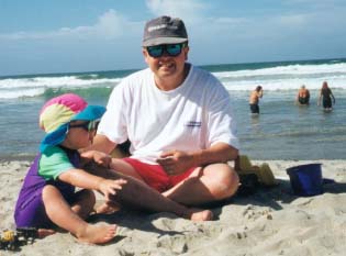 We've all got our sunsafe gear on for the beach!