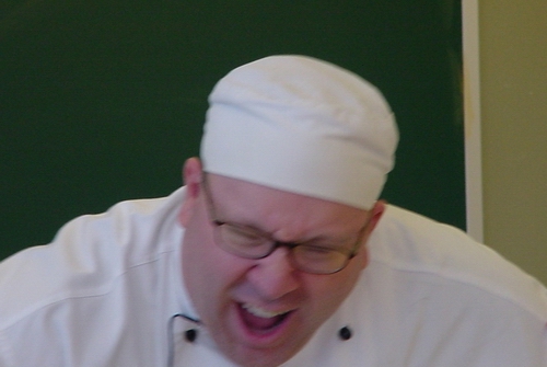 Actually he's in the middle of a sneeze...good timing huh?
