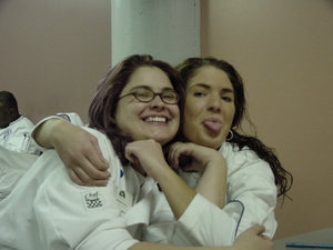 Tina and Gina being cute
