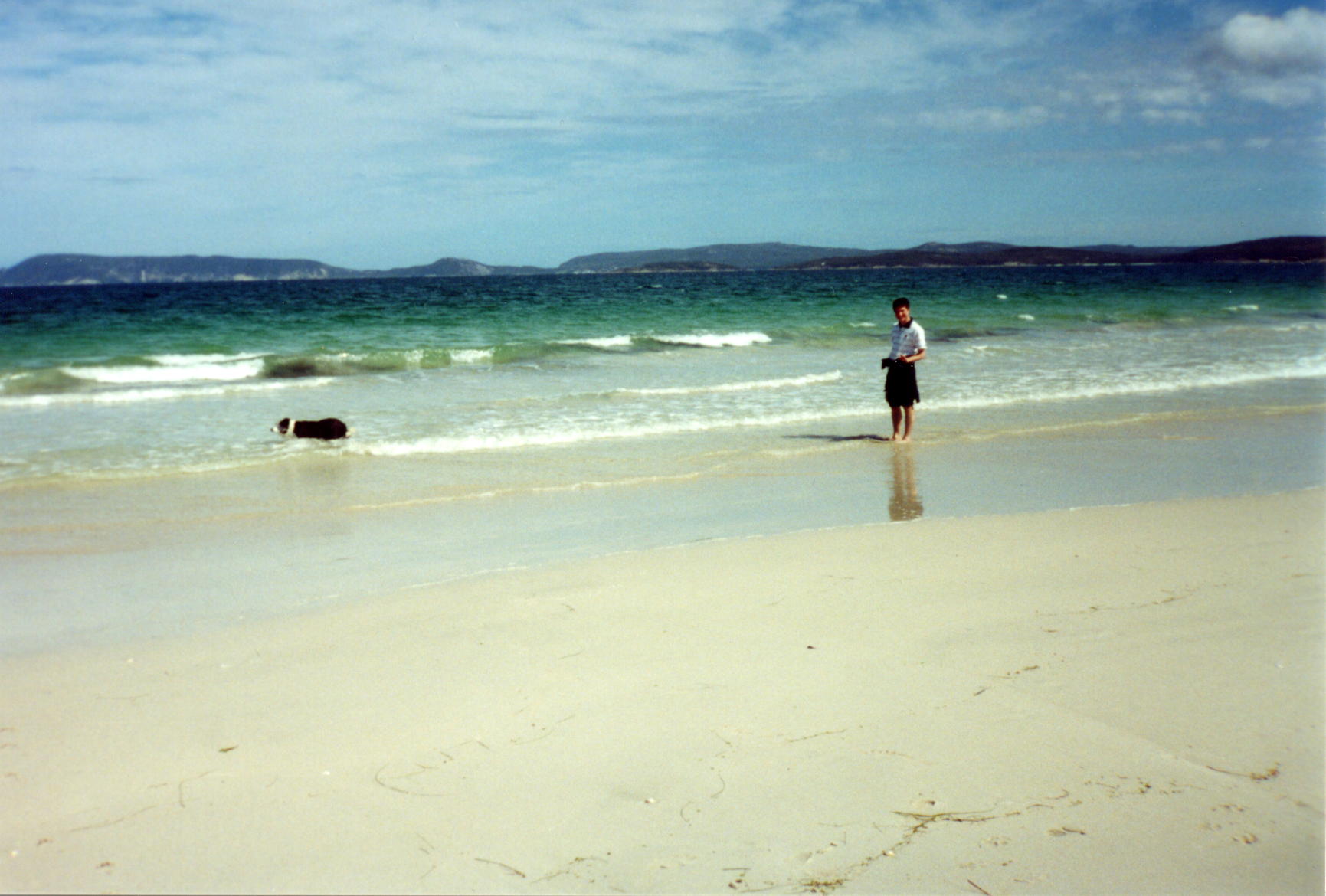 Rich on a beach in Albany
