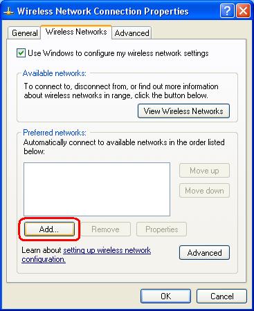 Add new wireless network