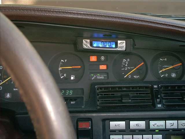 HKS in the dash - tinted cover not in place