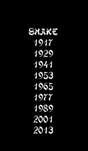 snake years