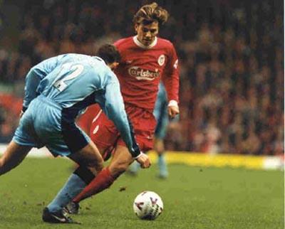 Berger shows his attacking skills