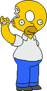 Homer Simpson Donut Head.