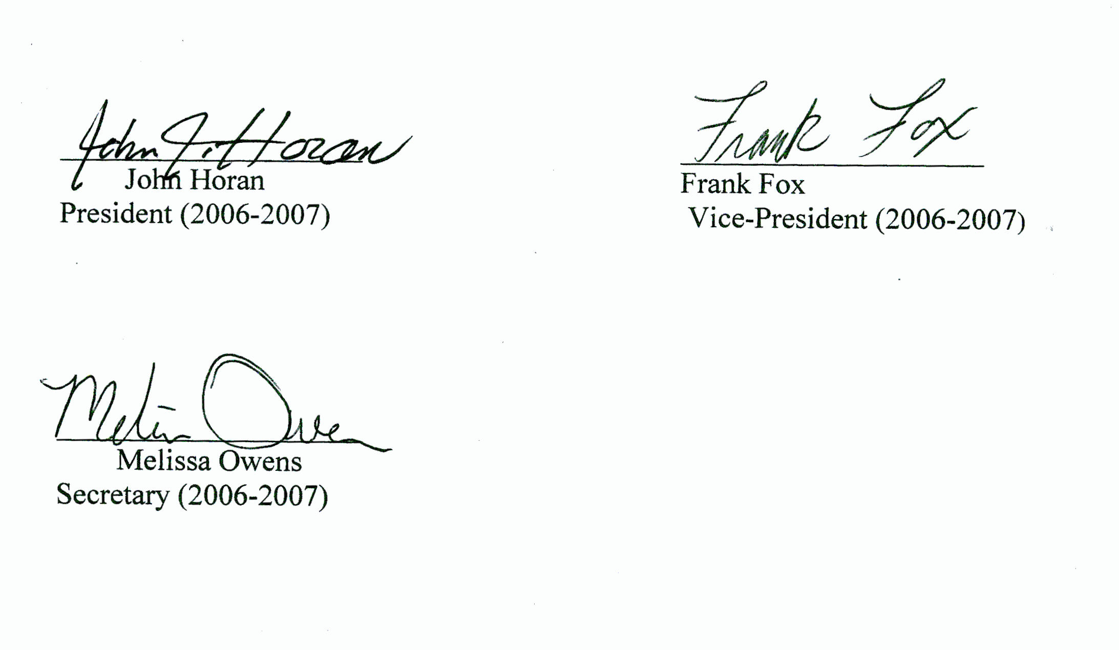 signatures