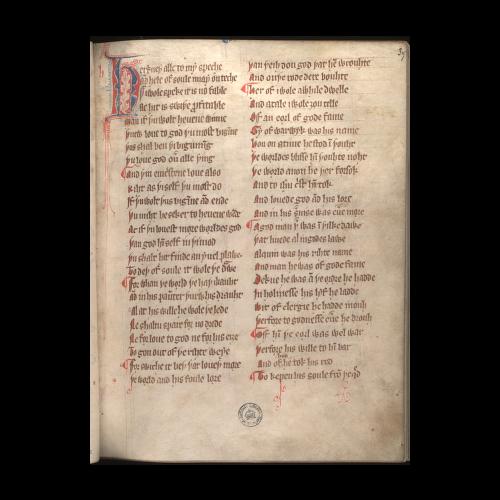 Speculum Gy de Warewyke: The Auchinleck Manuscript