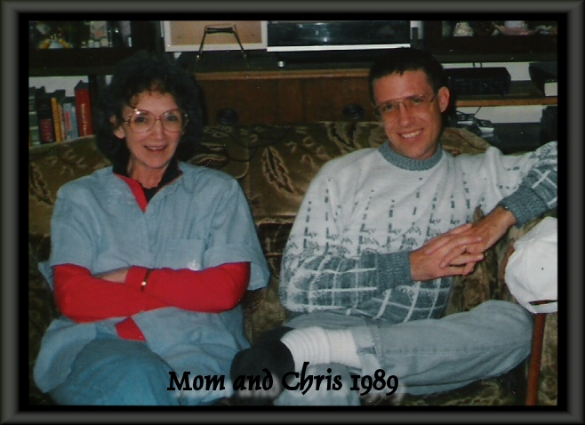 Mom and Chris, 1989