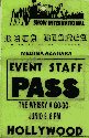 Credencial show Whisky a go-go-Los Angeles