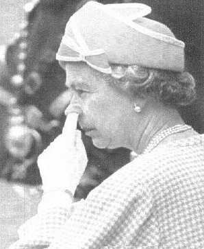 Don't peck your nose ma'am, your head will cave in!