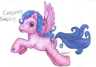 Thank you Sunnydaze from MLP Arena for this adorable Firefly.&nbsp; She drew it to cheer me up!!