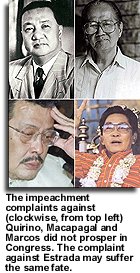 Philippine Presidents almost impeached