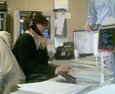 Headset AND handset in use