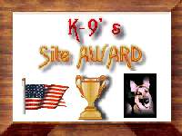 K-9 Patriotic Award