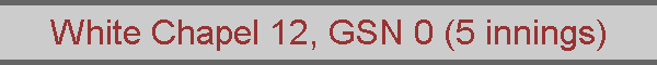 White Chapel 12, GSN 0 (5 innings)