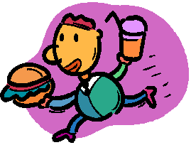 Running Guy with Food