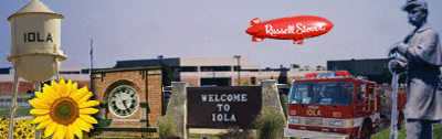 Iola Kansas-Hometown where George grew up.