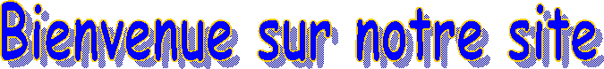 Bienvenue sur notre site