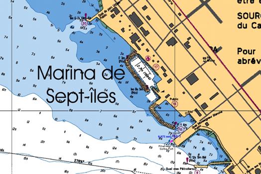 Carte marine marina