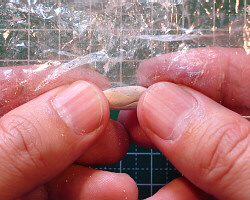Rolling a coil.