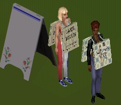 Sandwich board sign job!