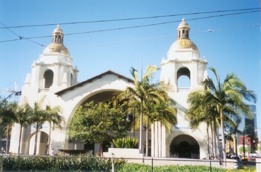 Santa Fe Station - first stop off the trolley in Downtown San Diego