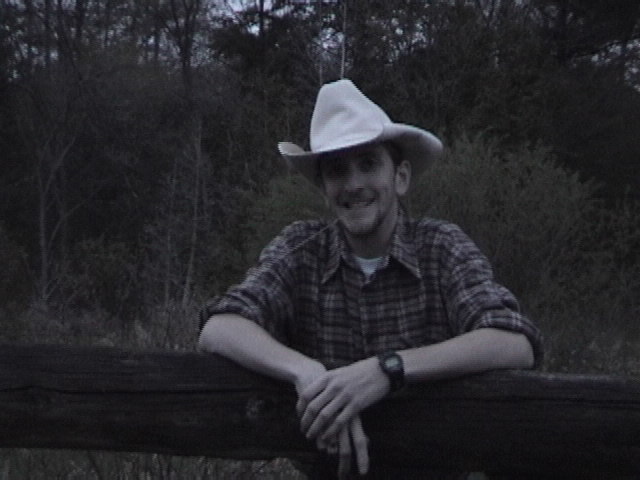 Yes this is my boyfriend goofing off. He stole my cowboy hat :(