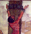 Jesus sendo chicoteado