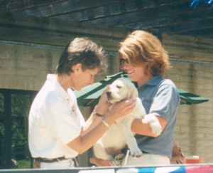 Patti receiving Leonard