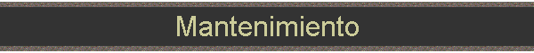 Mantenimiento