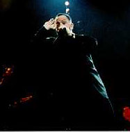 Billy Joel live in Detroit, posing for my camera - November 1998