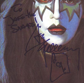 Ace Frehley autograph on 1978 Solo Album - 2nd Annual Detroit KISS Expo - June 4, 1995